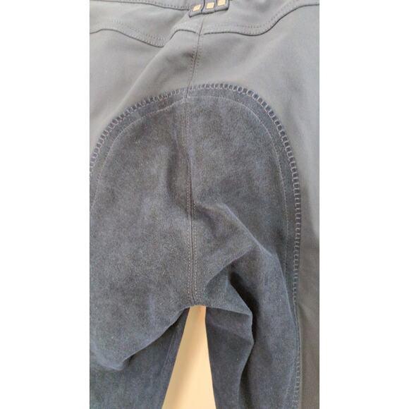 ROMFH 32R Full Seat Riding Breeches, Pants, Blue, Excellent condition, 2 button - Picture 6 of 9
